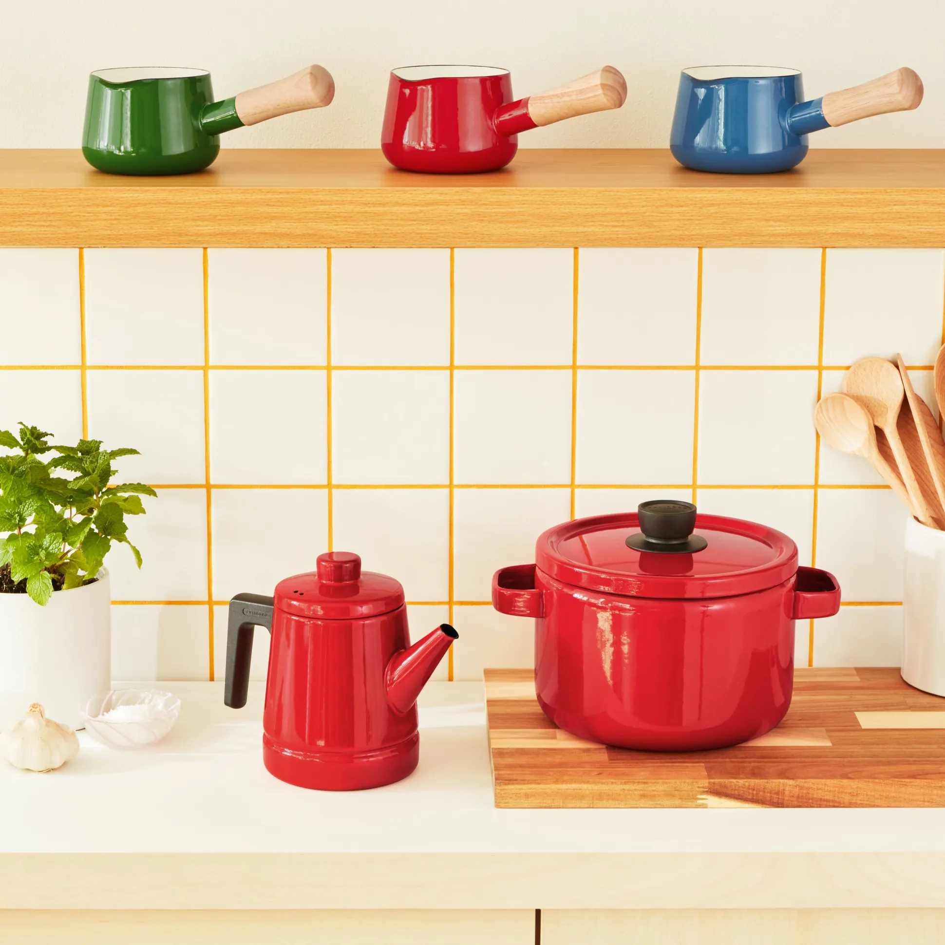 Porcelain Enamel Milk Pan