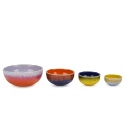 Portuguese Glazed Ceramic Nesting Bowls