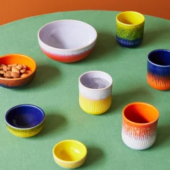 Portuguese Glazed Ceramic Nesting Bowls