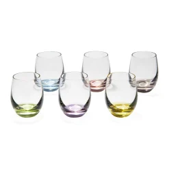 Rainbow Cordial Glasses