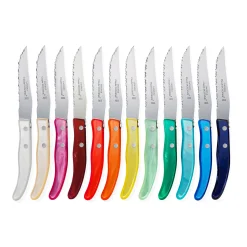 Rainbow Steak Knives - Set of 12