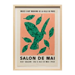 René Magritte Salon de Mai – XXI Salon Framed Poster