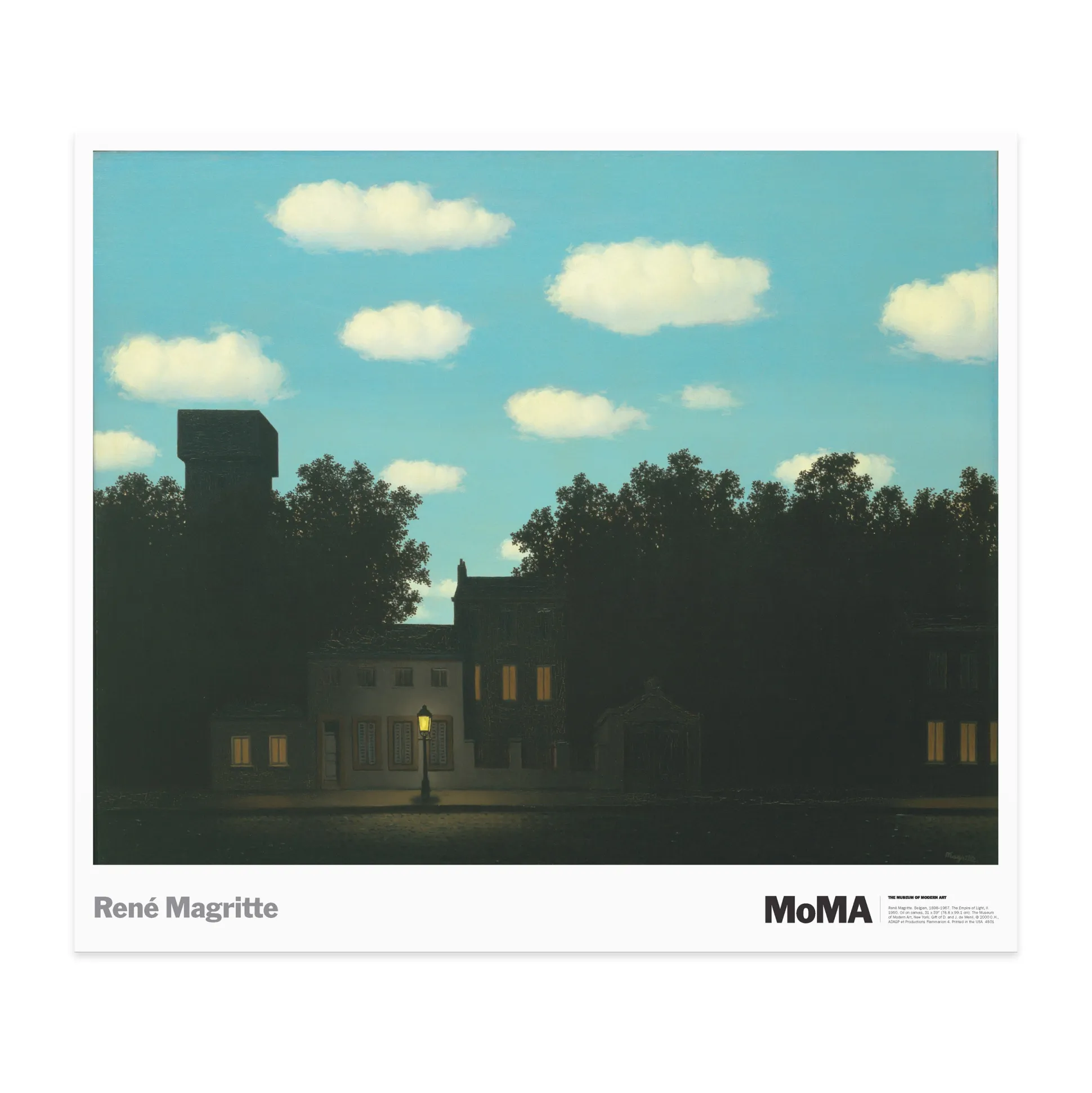 René Magritte: The Empire of Light II Exhibition Poster