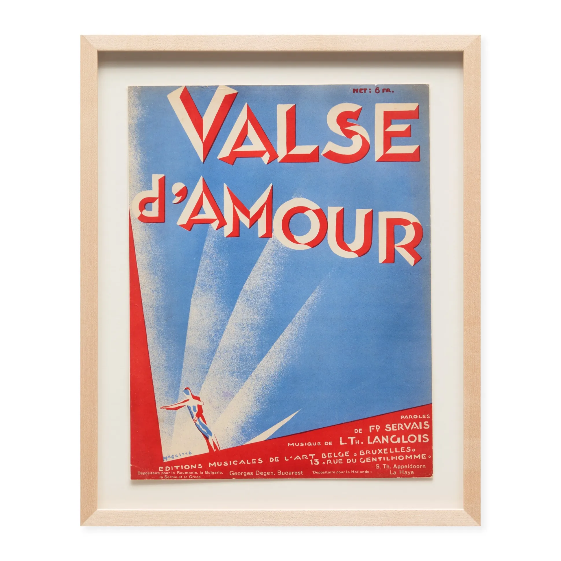 René Magritte Valse d’Amour I Framed Poster