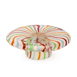 Reversible Cake Stand/Chip & Dip Glass Platter