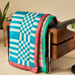 Reversible Cotton Quilt Throw
