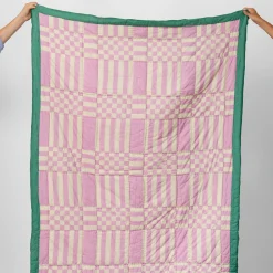 Reversible Cotton Quilt Throw
