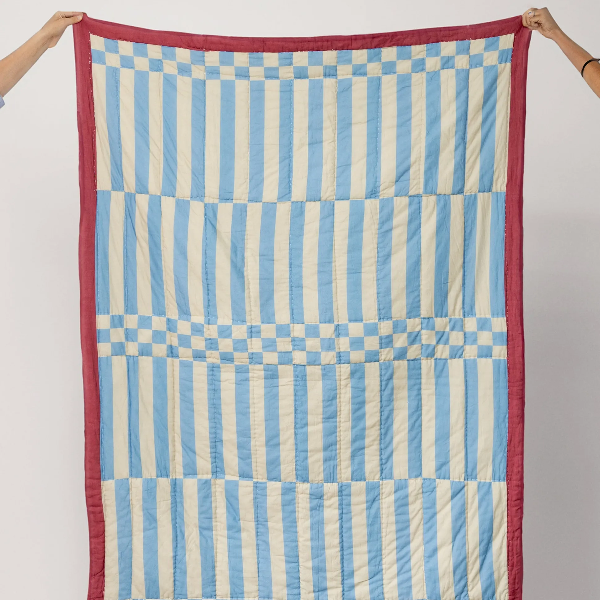 Reversible Cotton Quilt Throw