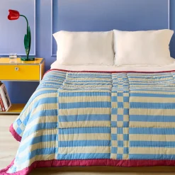 Reversible Cotton Quilt Throw