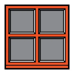 Richard Woods Window 01 Framed Poster