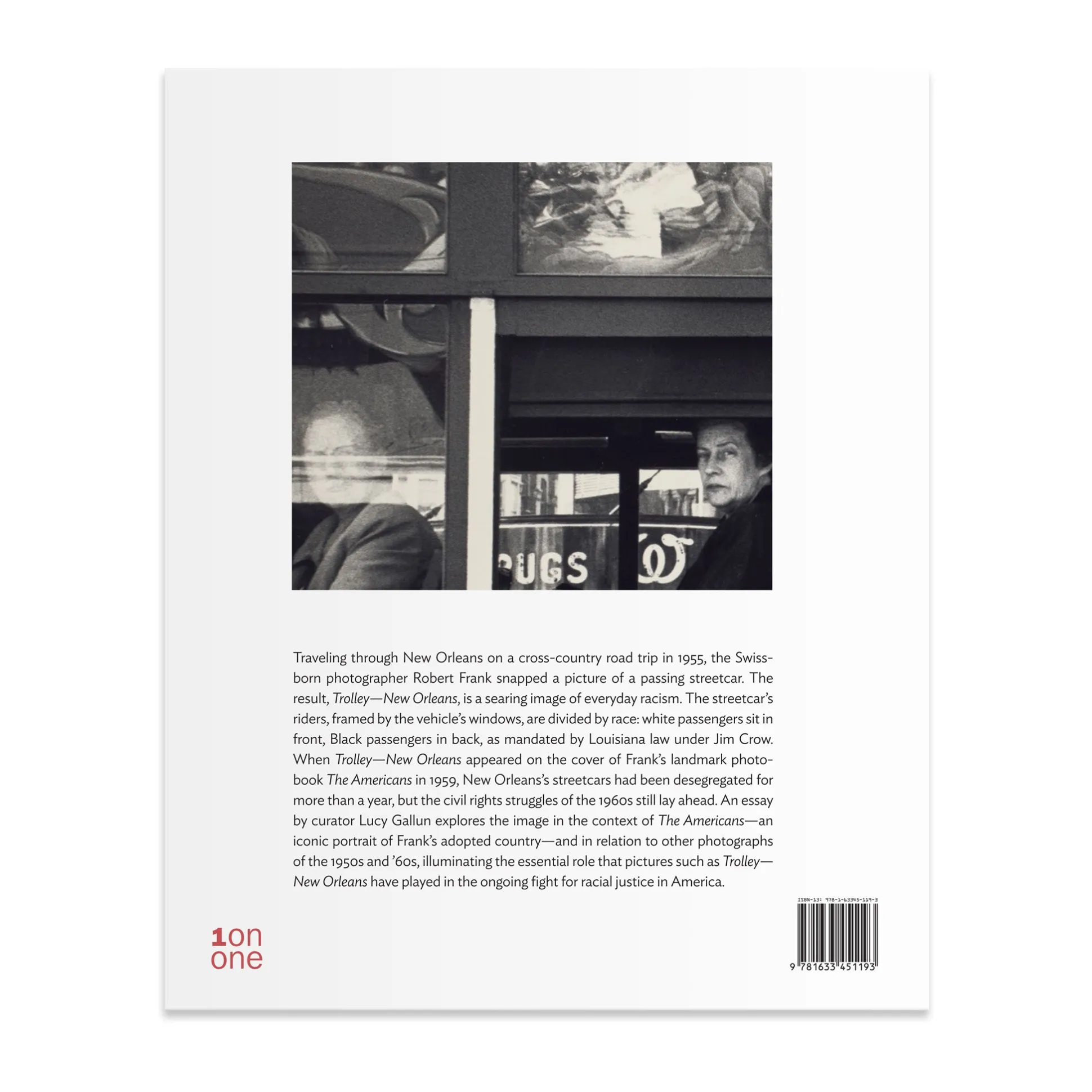 Robert Frank: Trolley—New Orleans, One on One Series - Paperback