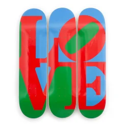 Robert Indiana LOVE Skateboard Triptych
