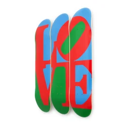 Robert Indiana LOVE Skateboard Triptych
