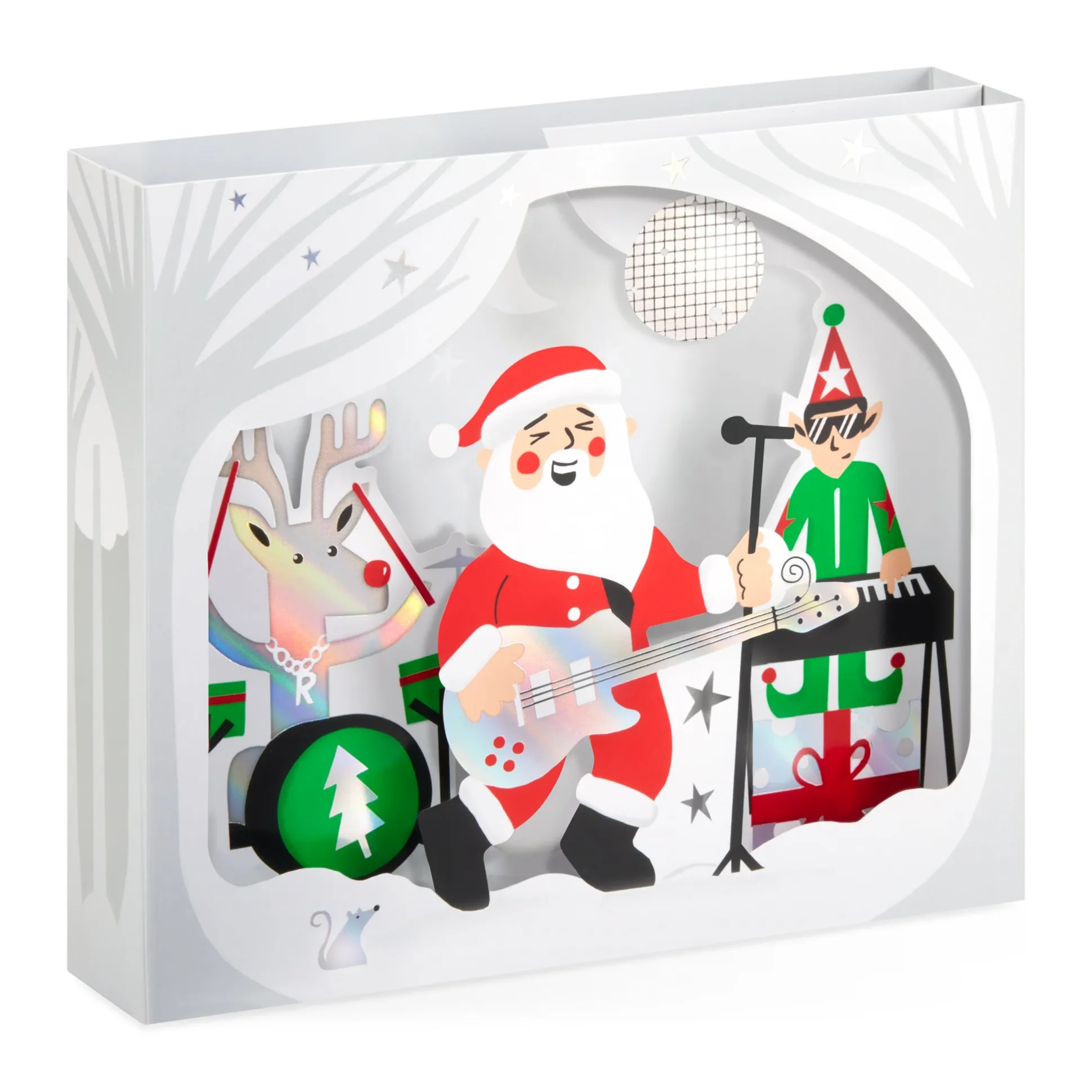 Rockin’ Santa Holiday Pop-Up Cards - Set of 8