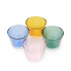 Rocks Double-Wall Glass Carafe with Cups - Set of 5