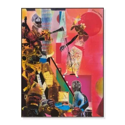 Romare Bearden The Blues Framed Print