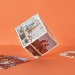 Rotating Cube Photo Frame
