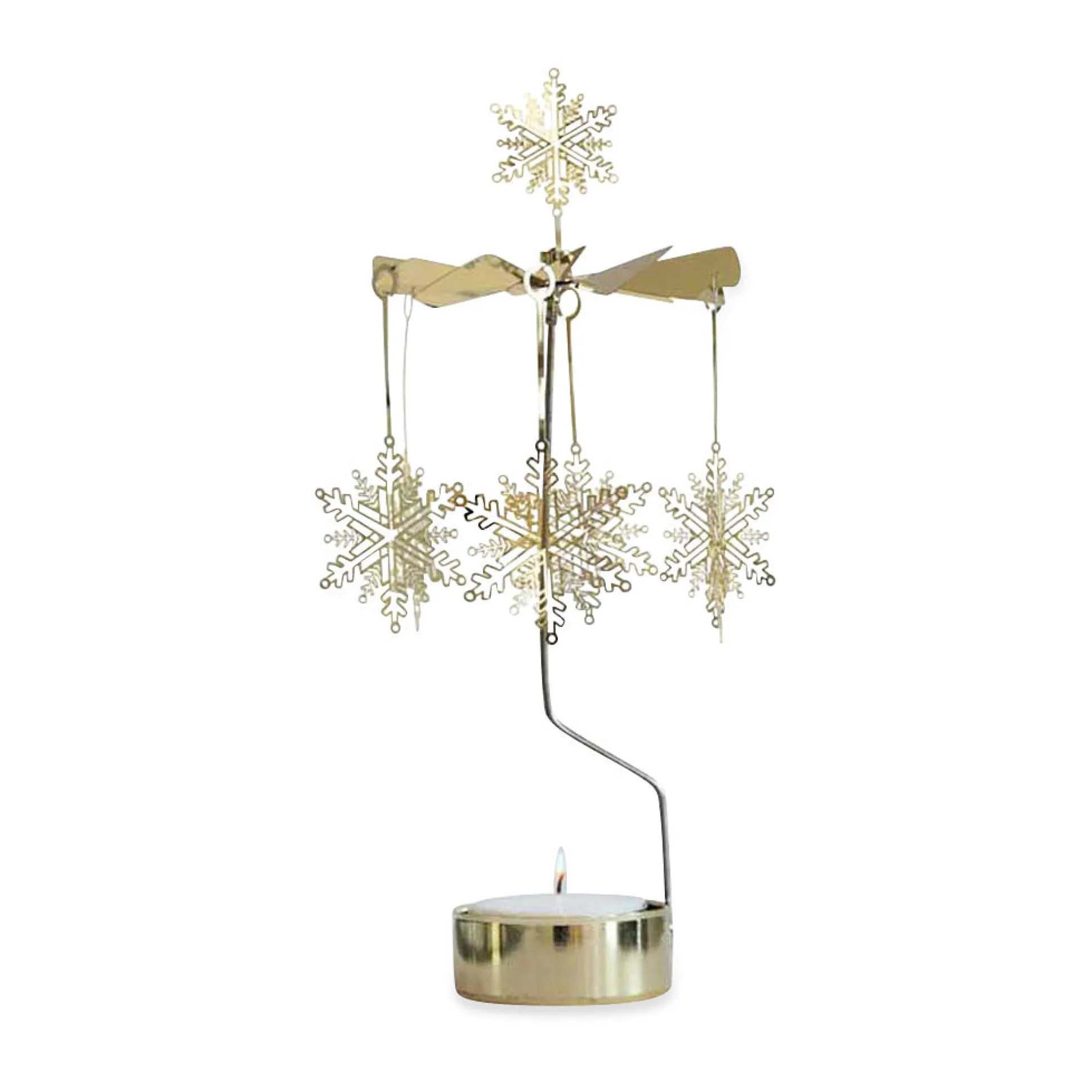 Rotating Snowstar Candle Holder