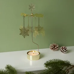 Rotating Snowstar Candle Holder