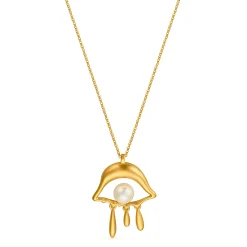 Salvador Dalí Gold-Plated Eye Drop Necklace