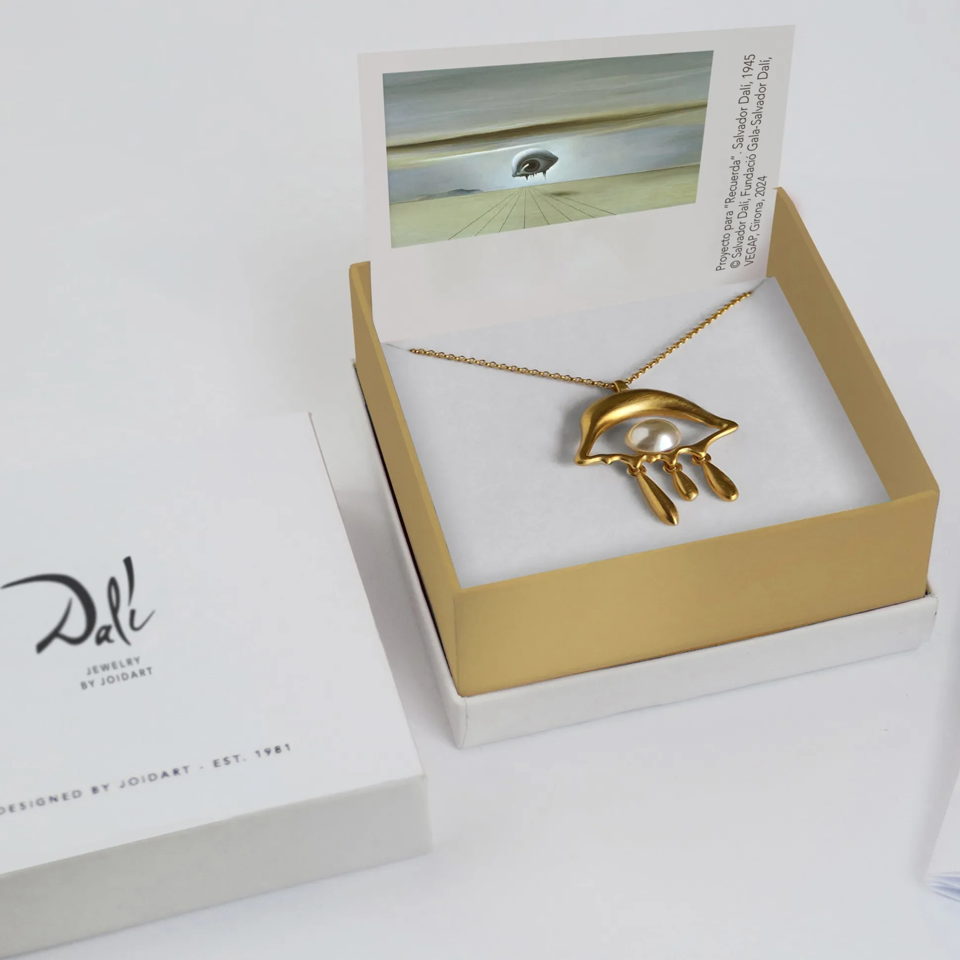 Salvador Dalí Gold-Plated Eye Drop Necklace