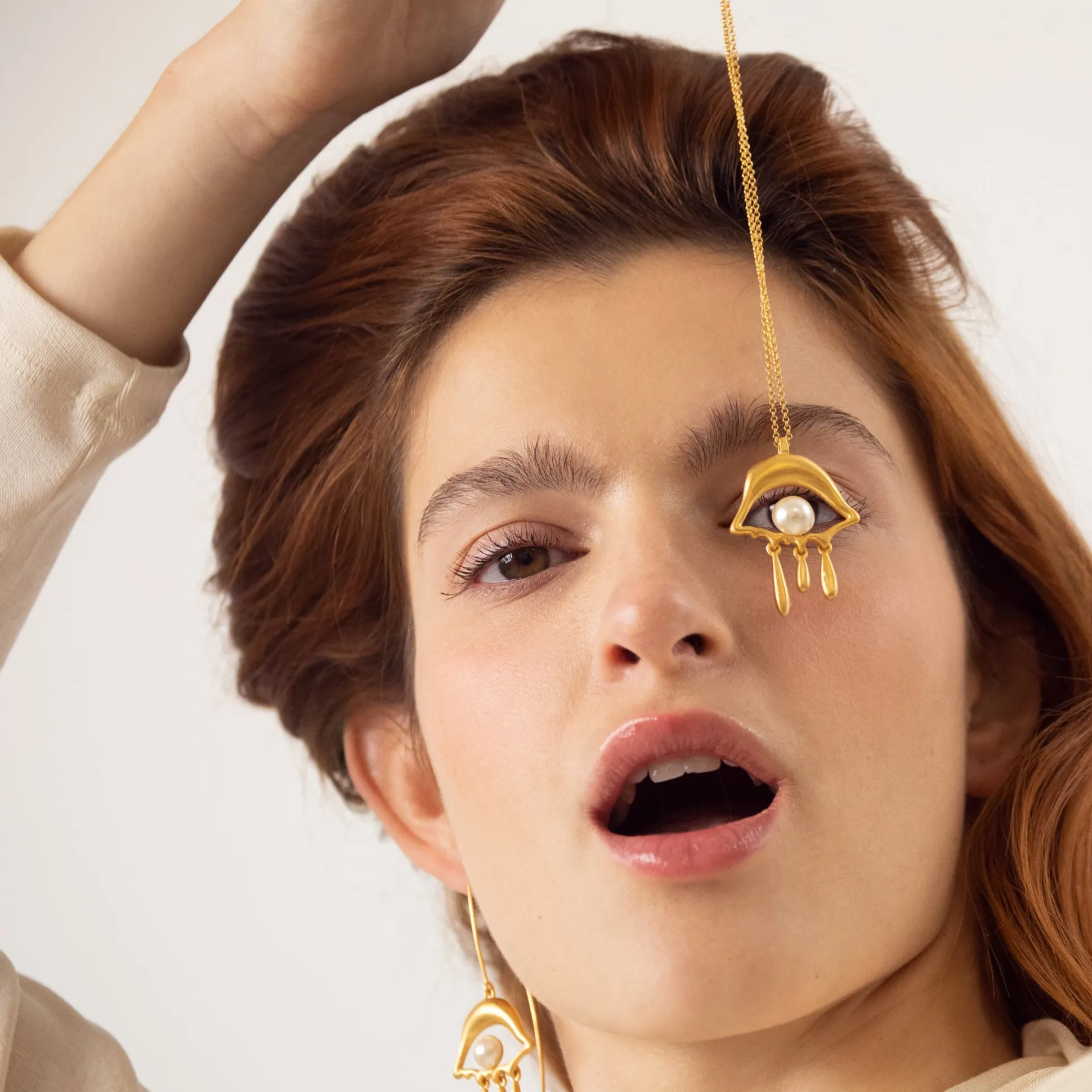 Salvador Dalí Gold-Plated Eye Drop Necklace