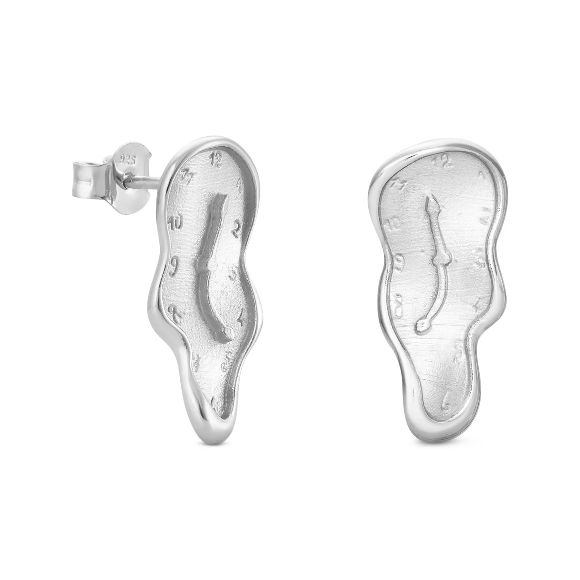Salvador Dalí Gold-Plated Melting Clock Post Earrings