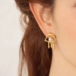Salvador Dalí Gold-Plated Mini Eye Post Earrings