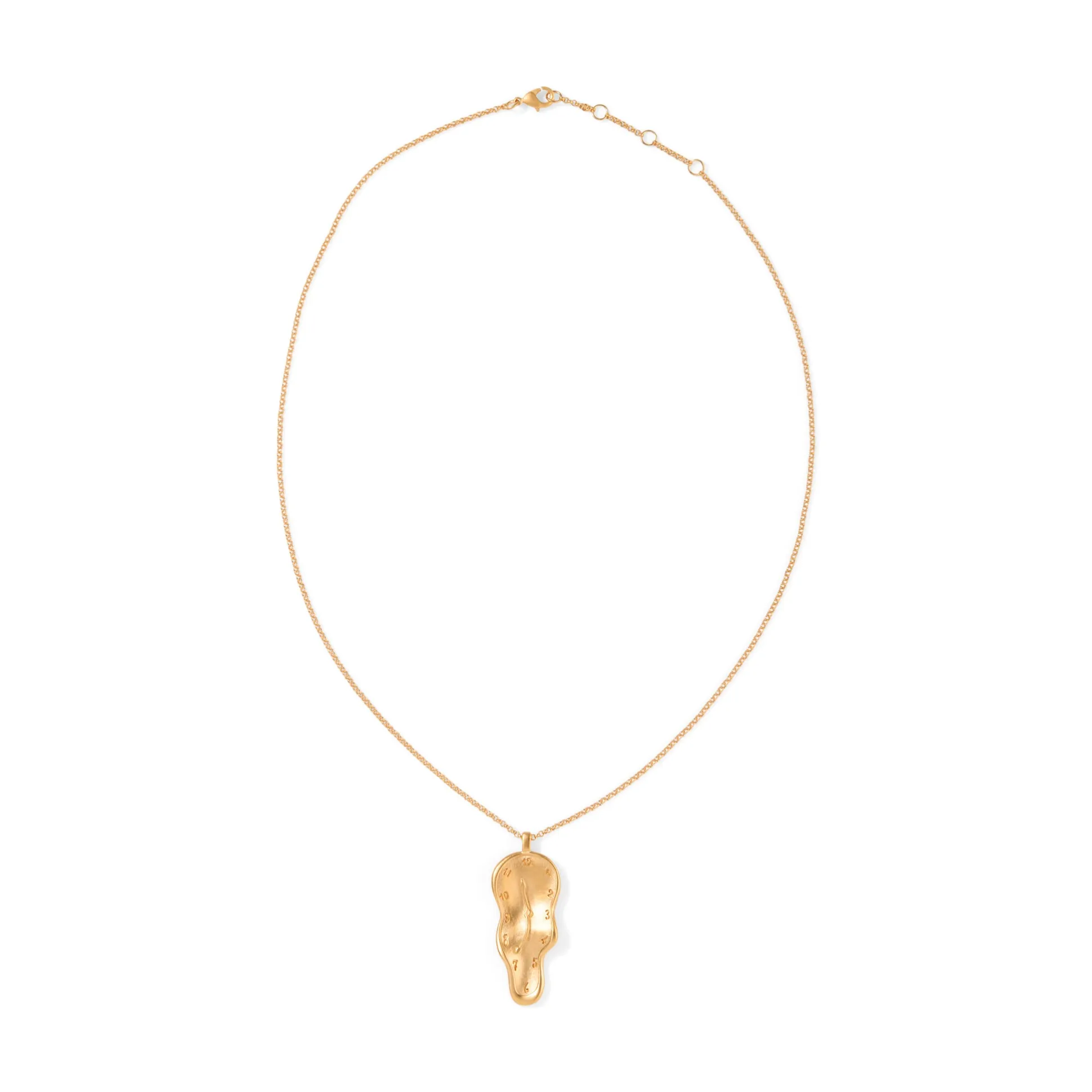 Salvador Dalí Melting Clock Necklace