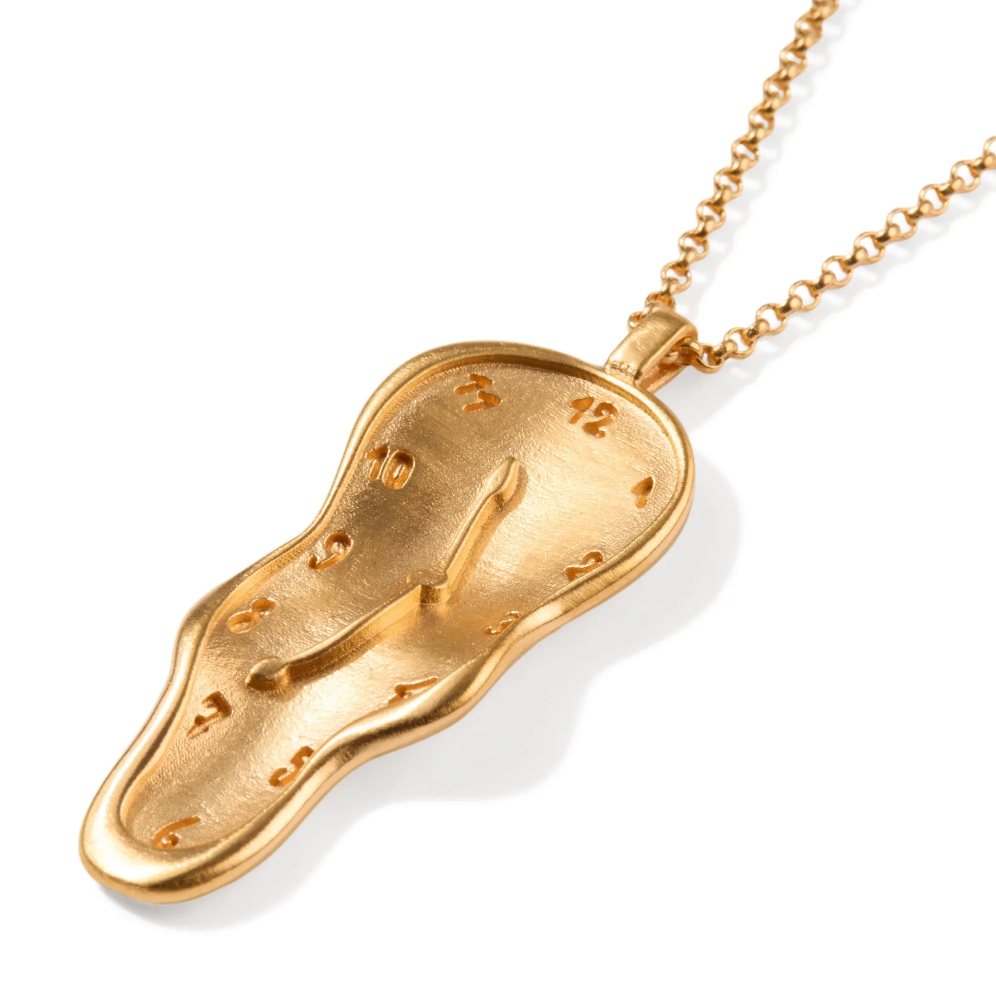 Salvador Dalí Melting Clock Necklace