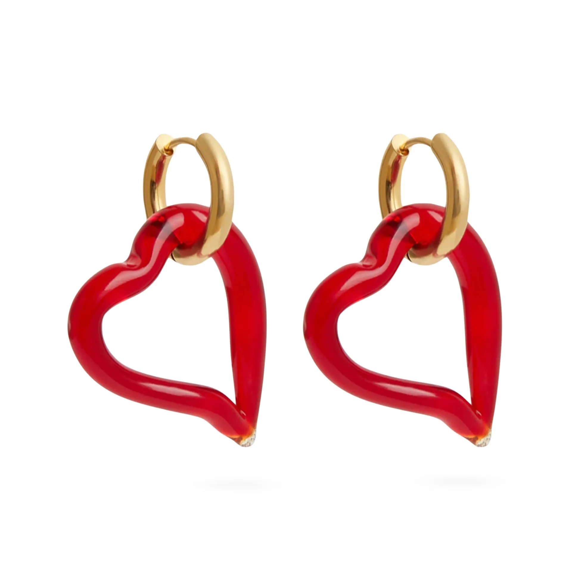 Sandralexandra Heart Of Glass Earrings
