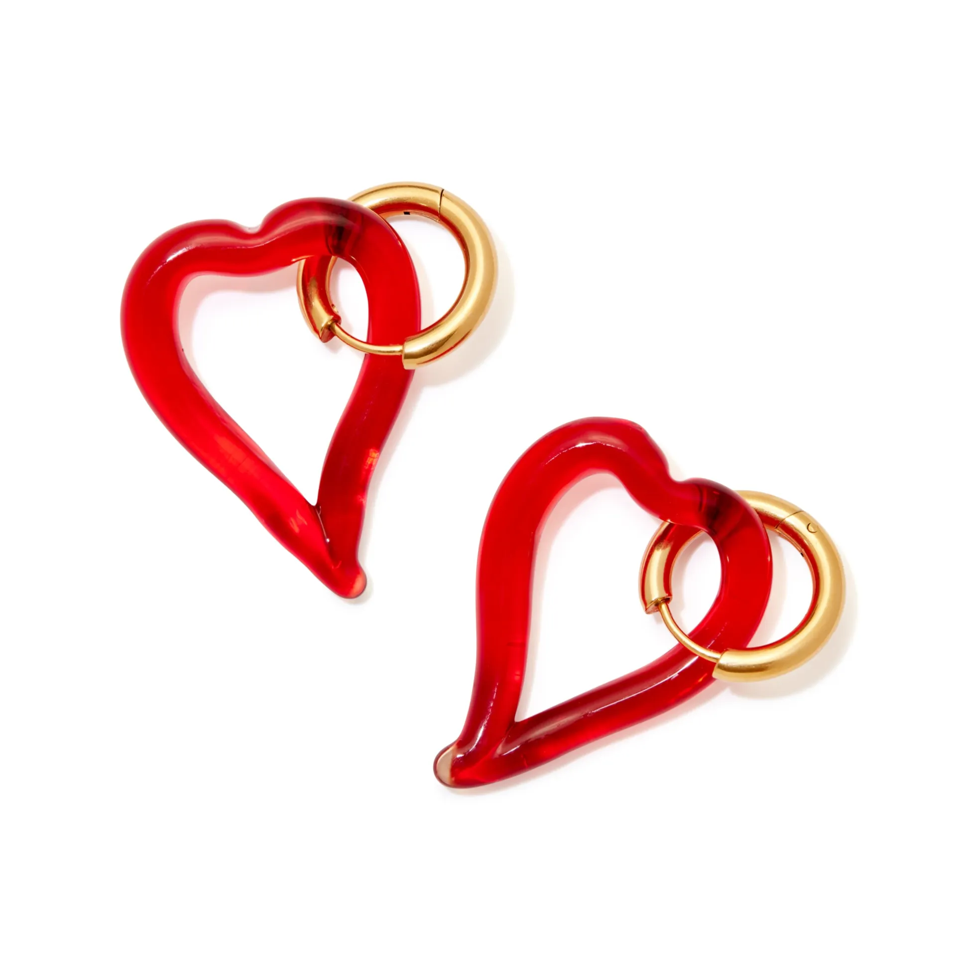 Sandralexandra Heart Of Glass Earrings