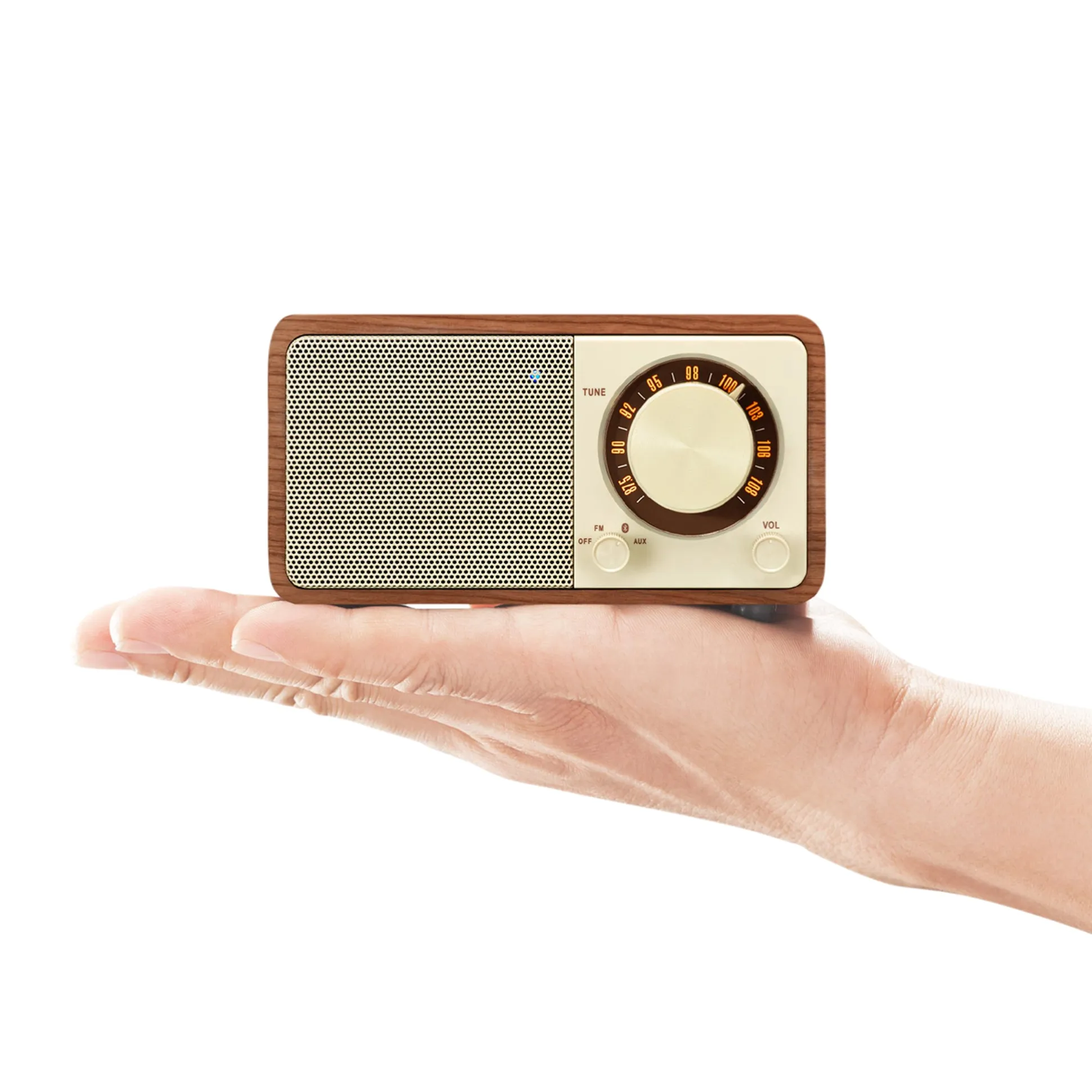 Sangean WR-7WL Bluetooth Speaker / FM Wooden Cabinet Radio