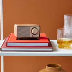 Sangean WR-7WL Bluetooth Speaker / FM Wooden Cabinet Radio