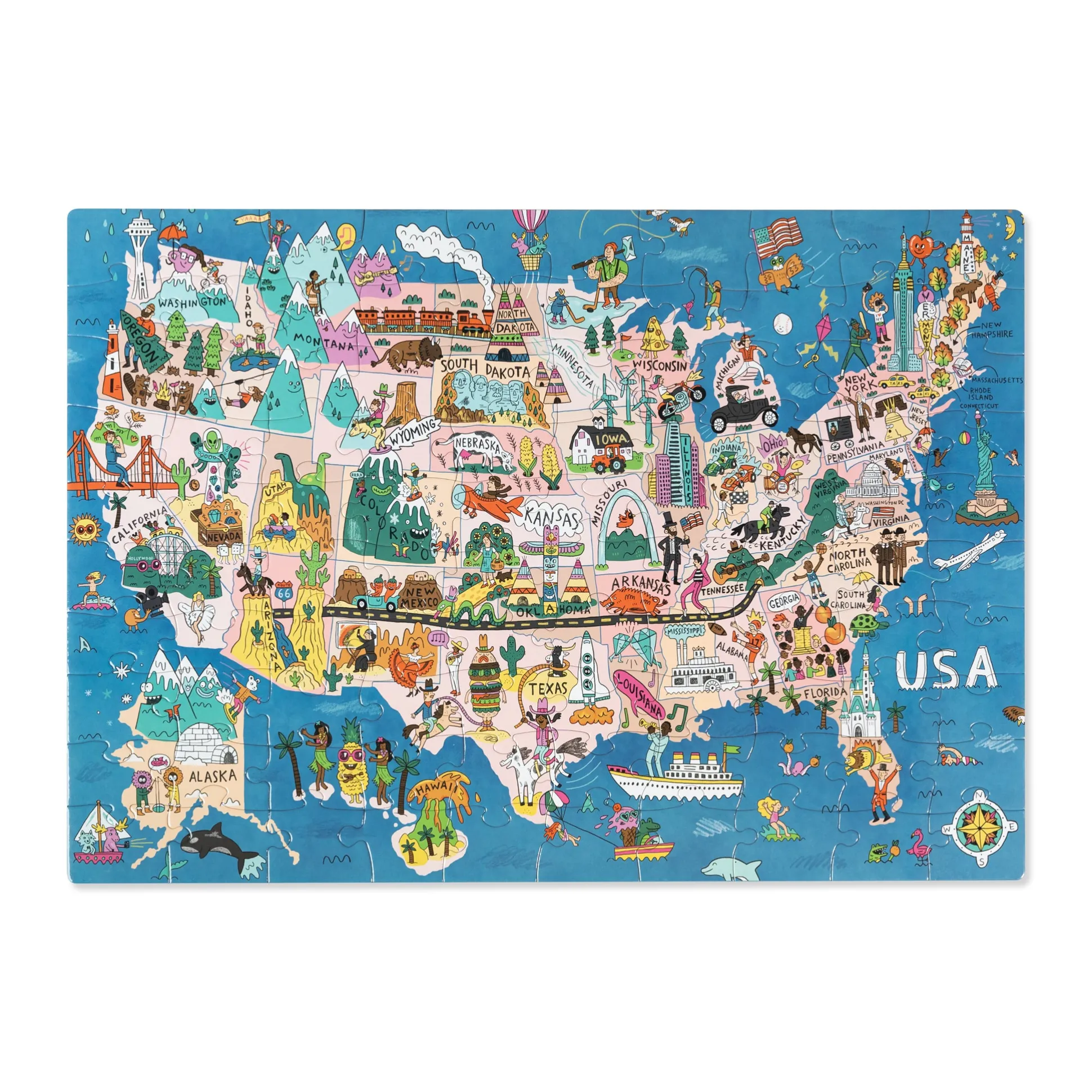 See the USA! Jigsaw Puzzle - 100 pieces