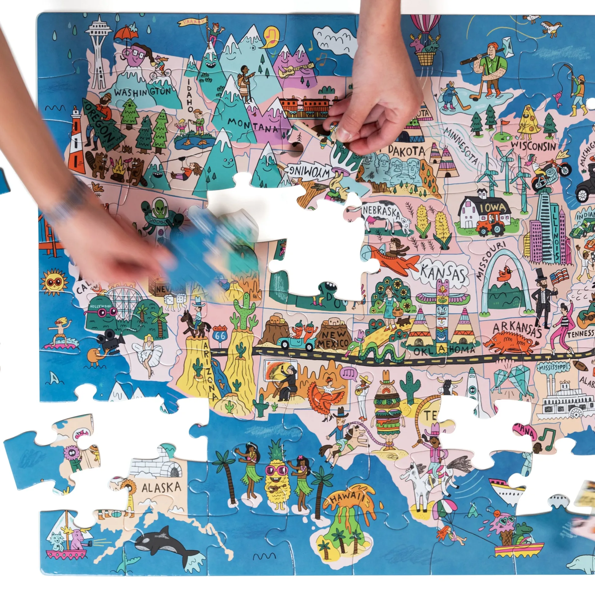 See the USA! Jigsaw Puzzle - 100 pieces