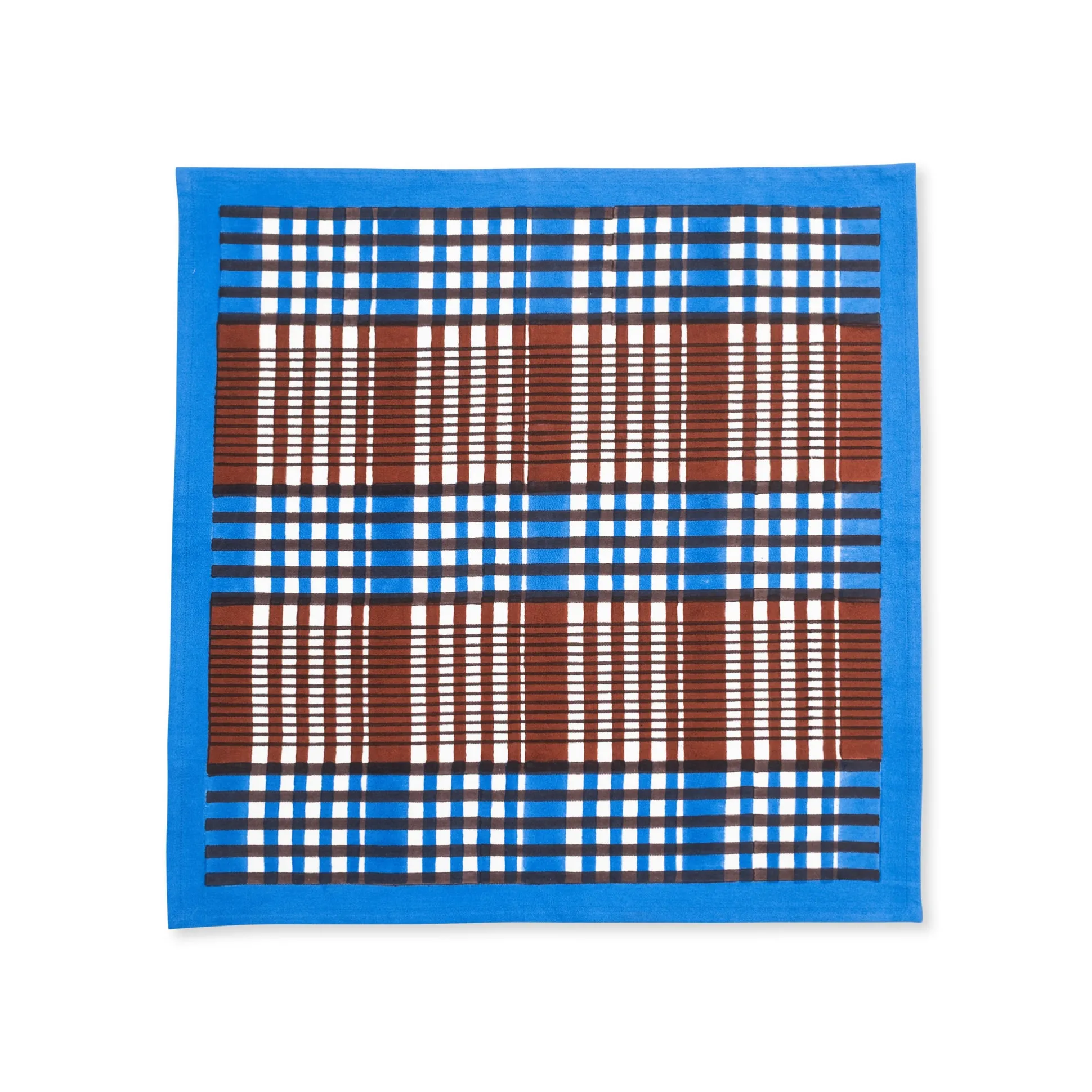 Shetland Plaid Cotton Table Linens - Napkins S/4