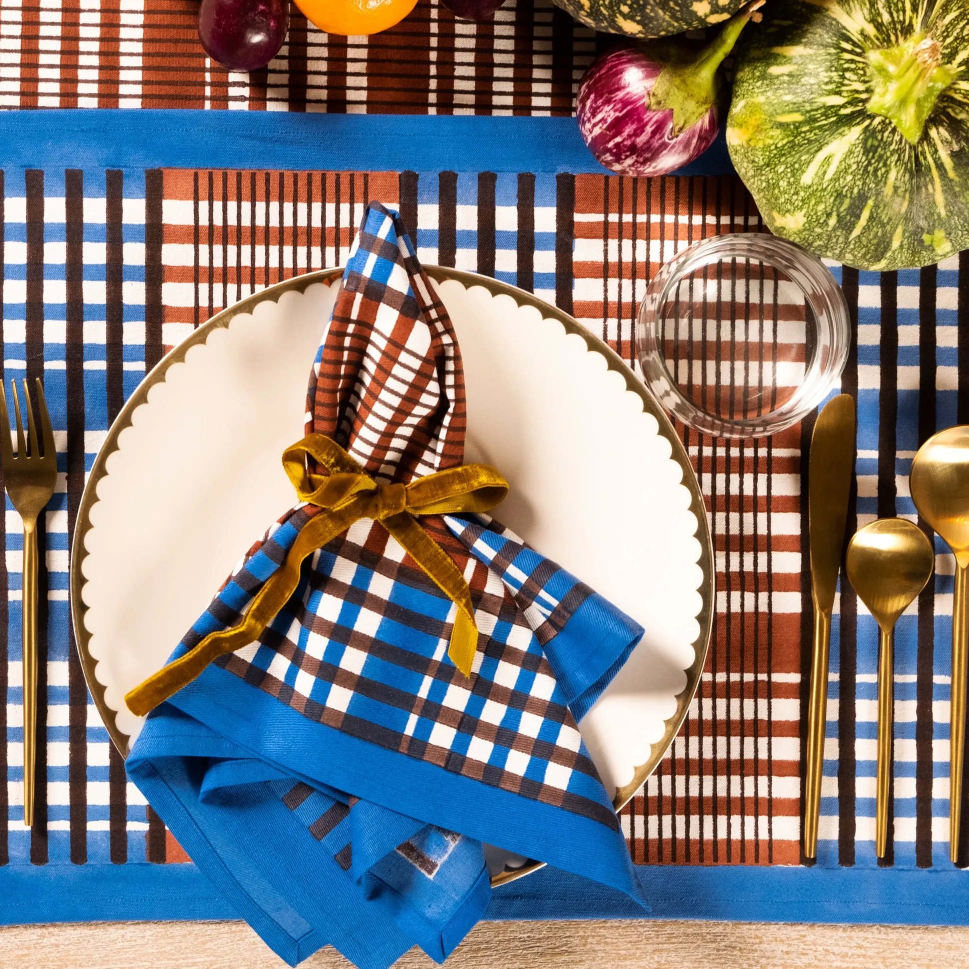 Shetland Plaid Cotton Table Linens - Placemat
