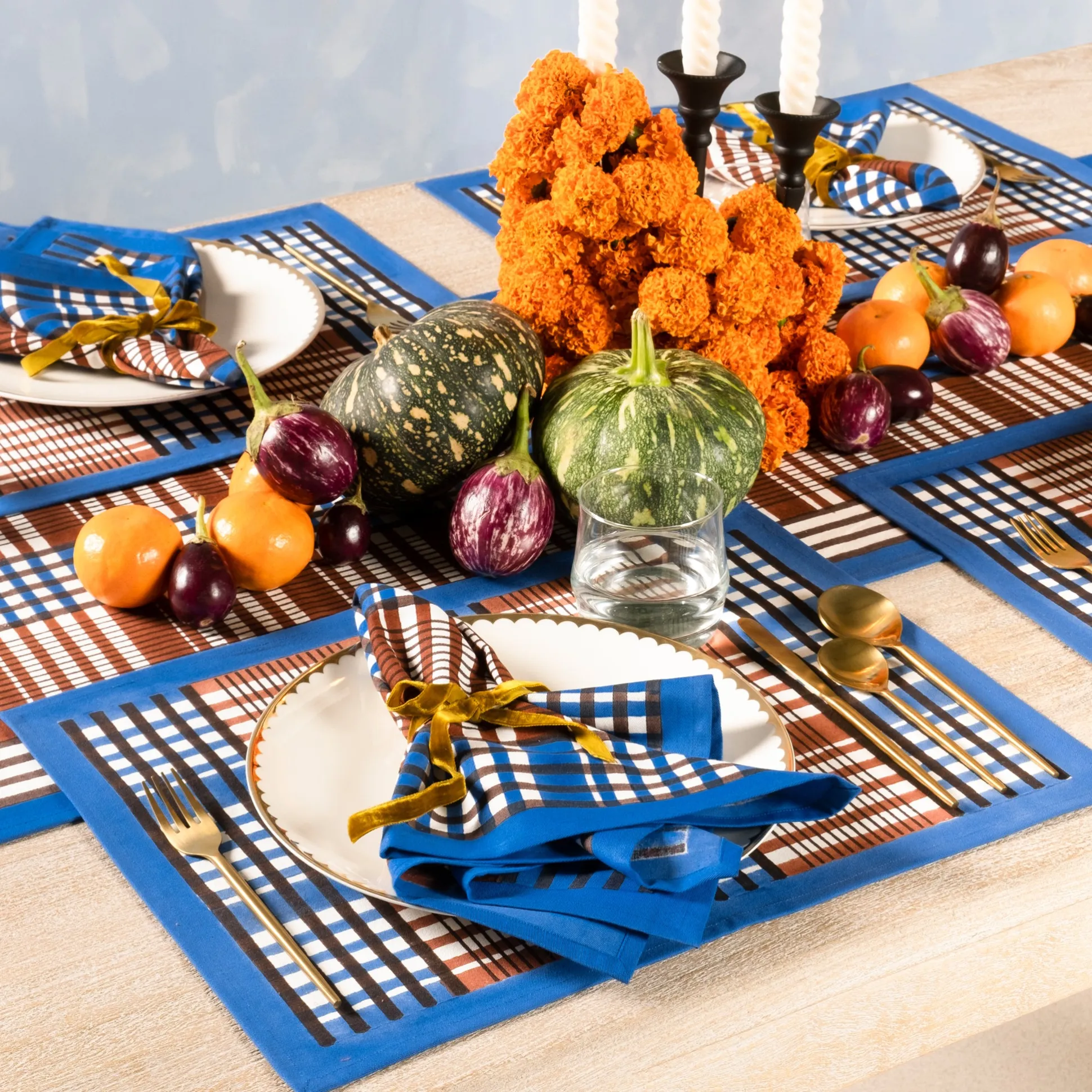 Shetland Plaid Cotton Table Linens - Placemat