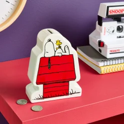 Snoopy Ceramic House Coin Bank
