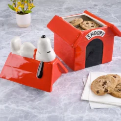 Snoopy House Ceramic Cookie Jar