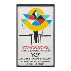 Sonia Delaunay Robes & Gouaches Simultanées “1925” Framed Poster