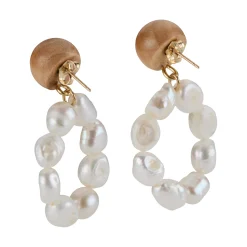 Sophie Monet Pearl Moon Earrings