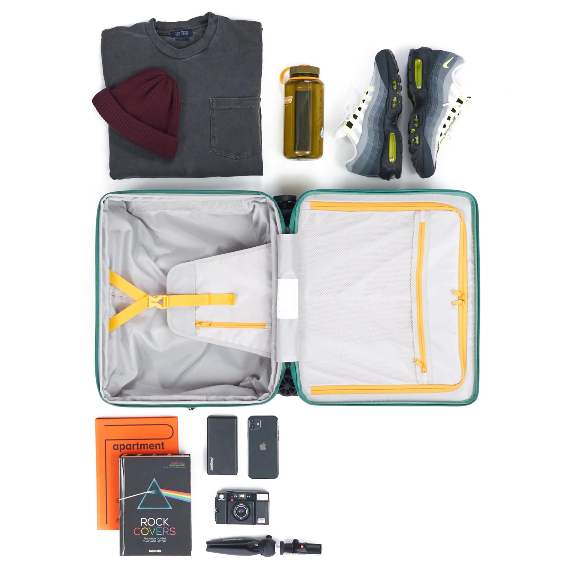 Square Expandable Suitcase with TT Handle - Carry-On