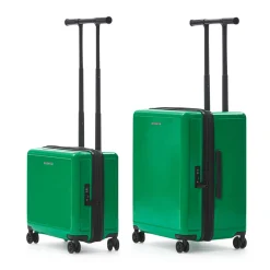 Square Expandable Suitcase with TT Handle - Checked