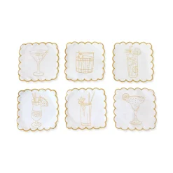 Stitch Your Own Cocktail Napkins - Set of 6