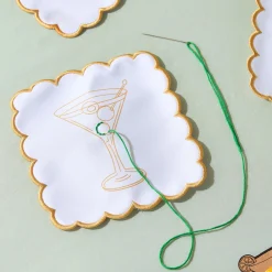 Stitch Your Own Cocktail Napkins - Set of 6