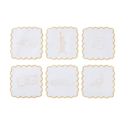 Stitch Your Own Cocktail Napkins - Set of 6