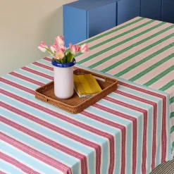 Striped Cotton Tablecloth