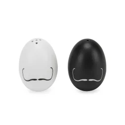 Surrealist Egg Porcelain Salt and Pepper Shakers - Set of 2
